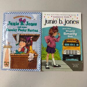 Junie B Jones Book 2 Set Sneaky Spying Stupid Smelly Bus Age 6-9 Grade Level 2.0